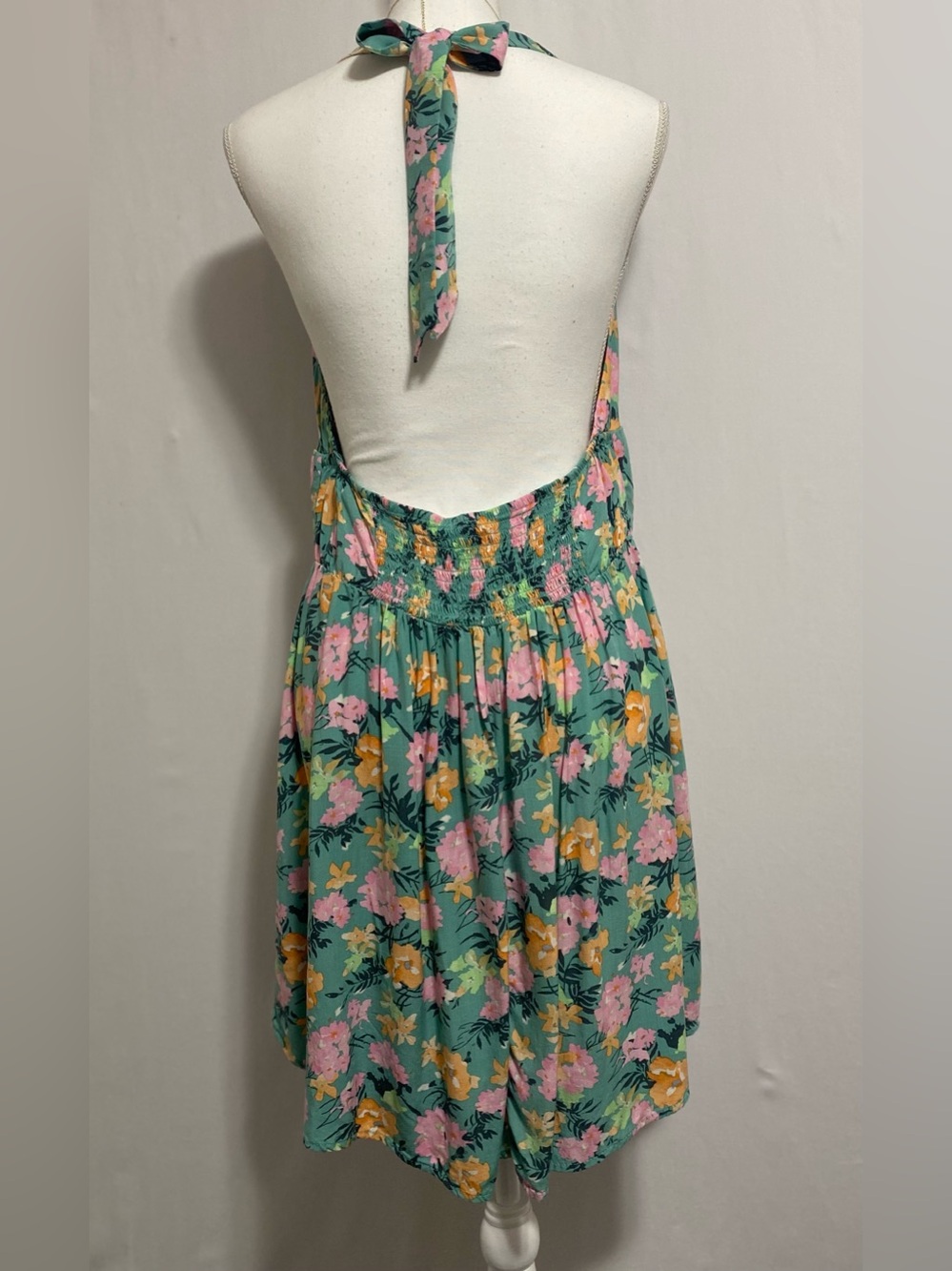 wild fable Mint Green midi Dress with Pink, Yellow & Teal Floral Print - Picture 5 of 10